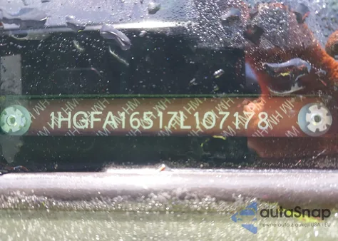 2007 Honda Civic Lx z USA, uszkodzony, nr VIN 1HGFA16517L107178